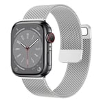 Milanese magnetisk urrem Apple Watch 9 (41mm) - Sølv