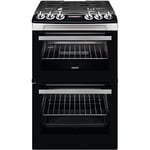 Zanussi 55cm Double Oven Gas Cooker with Catalytic Liners - Stainless Steel