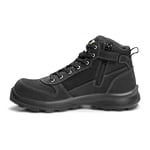 Carhartt Men's Michigan Rugged Flex S1P Midcut Zip Safety Boot, Black, 43