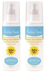 2 x Childs Farm Sunscreen Spray. Sensitive Skin. SPF 50. Water Resistant. 100 ml