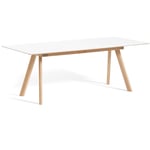 HAY CPH 30 Table Extendable 160-310 cm, Water-based Lacquered Oak/White Laminate Hvit Eik