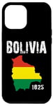 Coque pour iPhone 13 Pro Max Bolivie Carte Drapeau EST.