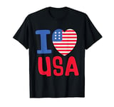 I love USA. I love America. 4th of July Gift. God bless USA T-Shirt
