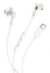  XO Hörlurar in-ear USB C Rak Design Vita