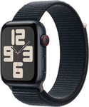 Apple Watch SE 2nd Gen 44mm LTE (keskiyö alu./keskiyö urheiluranneke)