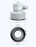 Adapté au raccord pompe filtre INTEX Lot de 2 adaptateurs 32-38mm