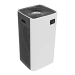Amazon Basics Air Purifier, CADR 800m³/h Covers up to 96m² (1033 ft2), with True HEPA Activated Carbon Filter Removes 99.97% of Allergies, Dust, Smoke, Intelligent Air Quality Sensor, UK plug, Grey