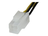 Startech.Com 8In Atx12v 4 Pin P4 Cpu Power Extension Cable - M/F - Power Extension Cable - 4 Pin Atx12v (M) To 4 Pin Atx12v (F) - 7.9 In - Atxp4ext - Förlängningskabel För Ström - 4 Pin Atx12v (Hane) Till 4 Pin Atx12v (Hona) - 20 Cm