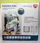 BabyDan Asta Baby Safety Gate, Fitted with true Pressure Indicator - Grey (+2...
