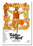 Fiddler On The Roof A3 Unframed American Musical Drama Film Advert Poster Vintage Stars Photo Picture