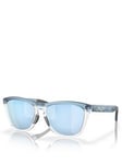 Oakley 0OO9284 Square Clear Frame Sunglasses, Blue, Men