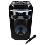 Portable Bluetooth Loudspeaker Blaupunkt 600W Speaker Audio System Karaoke + Mic