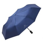 Anti-UV Paraply Bärbart hopfällbart Regn Autoöppning / Marinblå