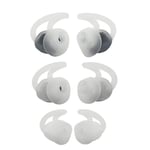 Wiki VALLEY Eartips Hooks for Bose QC30 QC20 SIE2i IE2 IE3 Soundsport Wireless Headphones,Noise Isolation Silicone Earbuds Replacement Stayhear Set-3 Pair White