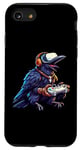 Coque pour iPhone SE (2020) / 7 / 8 Crow Bird Gamer Casque de jeu vidéo