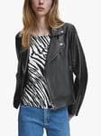 8719852909899 Calvin Klein Leather Jacket, Black 100% leather 12 female