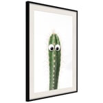 Plakat - Live Cactus - 40 x 60 cm - Sort ramme med passepartout