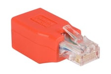 StarTech.com Cat6 Cable - Cat6 Crossover Adapter - GbE - Red - Ethernet Network Cable (C6CROSSOVER) - korskopplad adapter - röd