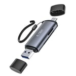 Tech-Protect UltraBoost SD/micro SD-minneskortläsare med USB-C/USB-A-kontakter