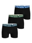 Björn Borg Cotton Stretch Boxers 3-pack Svart, XL