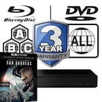 Panasonic Blu-ray Player DP-UB159 All Zone Code Free MultiRegion 4K San Andreas