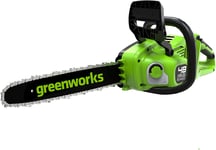 Greenworks Elkedjesåg GD24X2CS36; 2x24 V; 36 cm svärd (utan batteri och laddare)