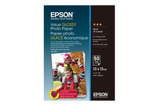 Epson Value - fotopapir - skinnende - 50 ark - 100 x 150 mm - 183 gsm