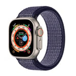 Nylon klockarmband Apple Watch Ultra (49mm) - Midnight blue