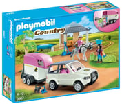 PLAYMOBIL Country Stable With Trailer for Horses 5667