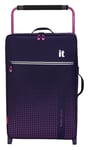 IT Luggage it World's Lightest Large 2 Wheel Soft Suitcase Purple