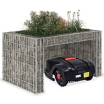 vidaXL Garage för gräsklippare och blombädd 110x80x60 cm ståltråd 145655