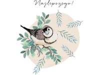 Swarovski Fyrkantigt Kort Cl4503_Po Grattis På Födelsedagen!