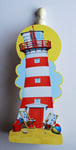 Lighthouse Red Kitchen Roll / Toilet Roll Holder