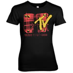 Plaid MTV Girly Tee, T-Shirt