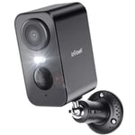 ieGeek 2K Caméra Surveillance WiFi Exterieure sans Fil Batterie Vision Nocturne Couleur AI&PIR Détection Mouvement Audio IP65