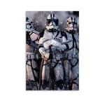 DRAGON VINES Star Wars Darth Vader Clone Trooper Episode Ii Attack of The Clones 2002 Canvas Print Poster Nordic Wall Art 16x24inch(40x60cm)