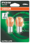 Osram Ultra Life - Lyspære PY21W 21W 12 V 2-pakning