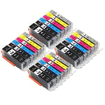 24 Ink Cartridge (Set) for Canon PIXMA MG7750 MG7751 MG7753 TS8050 TS8052 TS9050