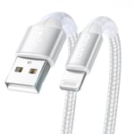 Iphone Charger Cable 6.6FT/2M, [Mfi Certified] Lightning Cable Nylon Braided Iph