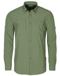 Pinewood Skjorta LS Namibia Travel Check 5341 (Färg: Pine Green/Off White, Storlek: XL)