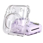 T opiky PC Transparent Camera Bag for Fuji Instant Mini 11, Scratch Proof Portable Camera Carrying Case Protective Handbag with Single Shoulder Strap for Fuji Mini 11