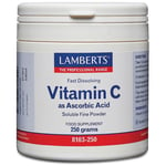 Lamberts Vitamin C as Ascorbic Acid 250 grams Fine Soluble Powder for Immune