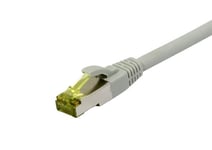 Patchkabel Rj45 Cat6a 500Mhz 10M Grå Sstpsftp Tpelszhultraflex Awg26 Med Cat7 Råkabel Synergy 21