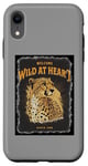 Coque pour iPhone XR Welcome Wild at Heart (grand chat guépard)