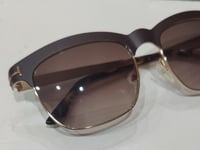 Tom Ford Sunglasses ELENA TF437 48F Brown & Rose Gold Brown Lens 54-17-135