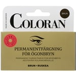 Coloran Permanent Eyebrow Color 1 set Brown