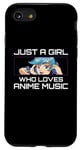 Coque pour iPhone SE (2020) / 7 / 8 Just A Girl Who Loves Anime Musique Graphiques japonais Manga