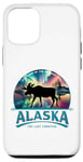 Coque pour iPhone 14 Pro Alaska Terre du soleil de minuit Aurora Borealis Orignal
