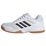 adidas Speedcourt Indoor Shoes Kids Sneaker, Cloud White/Core Black/Gum, 2.5 UK Child
