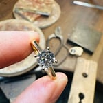 Henrik Ørsnes Design 14 karat guld Ring Med Diamant 1,00 Carat W/SI